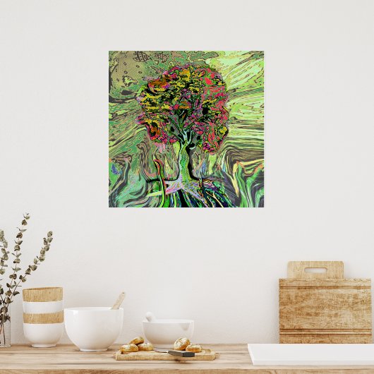 Peaceful Living Tree of Life Poster (Keuken)