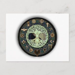 Peaceful Living Yin Yang Briefkaart