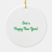 Peaceful Log Cabin Keramisch Ornament (Achterkant)