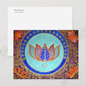 Peaceful Lotus Dreams Briefkaart (Voorkant / Achterkant)