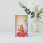 Peaceful Lotus en Dragonfly Visitekaartje (Staand voorkant)