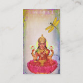 Peaceful Lotus en Dragonfly Visitekaartje (Achterkant)