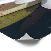 Peaceful Lotus voor een ruimte die Zen nodig heeft Poster (Hoek)