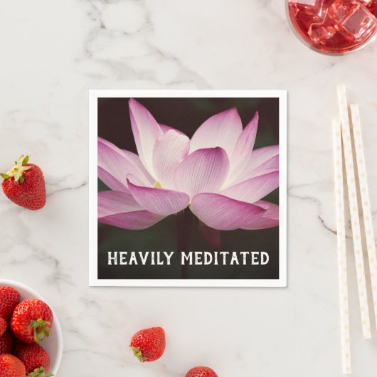 Peaceful Lotus, zwaar geMediteerd Napkins Servet (Insitu)