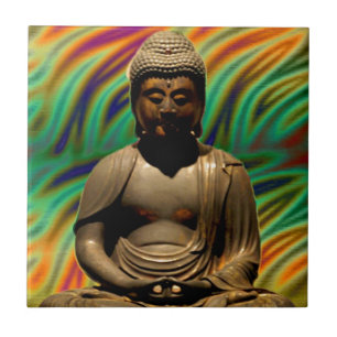 Peaceful Meditating Buddha Prints Tegeltje
