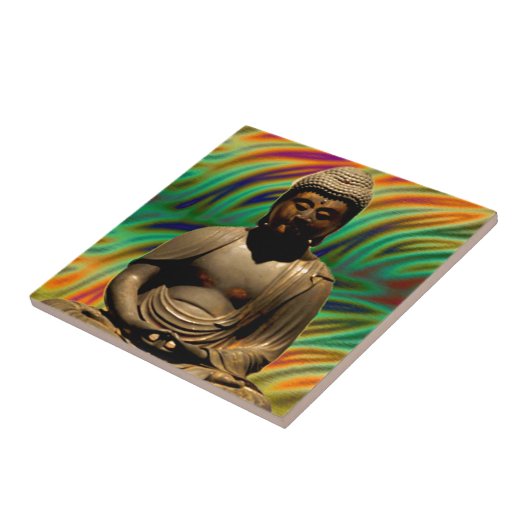 Peaceful Meditating Buddha Prints Tegeltje (Zijkant)