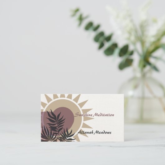 Peaceful Meditation Guidance Visitekaartje (Staand voorkant)