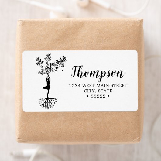 Peaceful Meditation Yoga Return Label (Insitu)