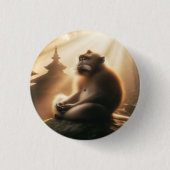 Peaceful Monkey Button (Voorkant)