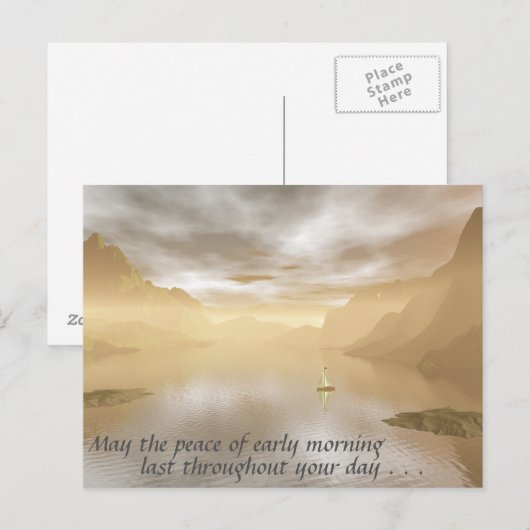 Peaceful Morning Briefkaart (Voorkant / Achterkant)