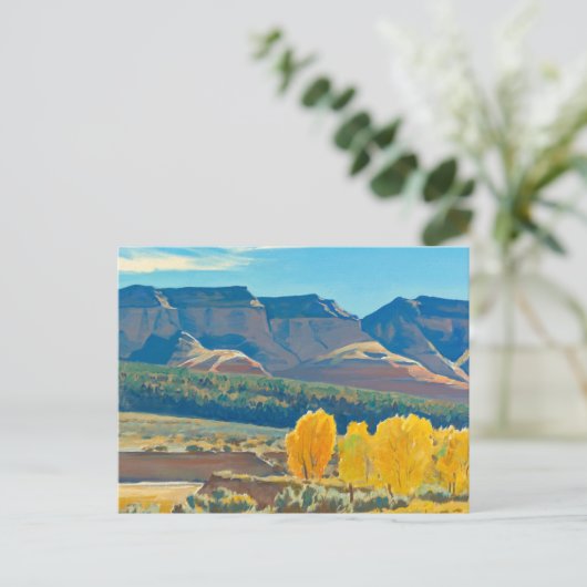 Peaceful Morning by Maynard Dixon Briefkaart (Staand voorkant)