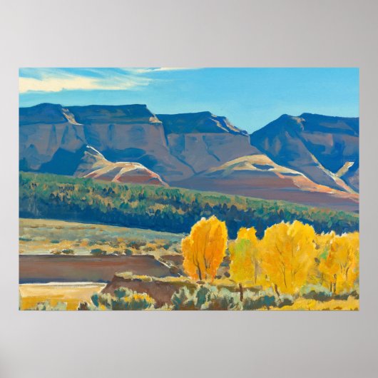 Peaceful Morning by Maynard Dixon Poster (Voorkant)