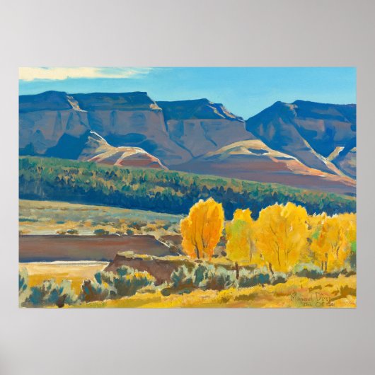 Peaceful Morning by Maynard Dixon Poster (Voorkant)