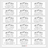 Peaceful Mountain Large Weddenschap Adres Sticker (Vel)