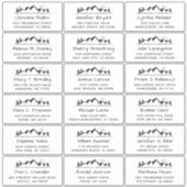 Peaceful Mountain Large Weddenschap Adres Sticker (Voorkant)