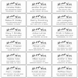 Peaceful Mountain Large Weddenschap Adres Sticker