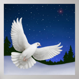 Peaceful nachtelijke afdrukken poster