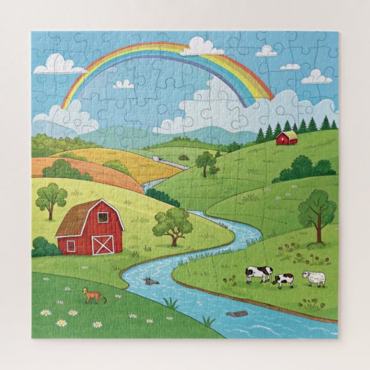 Peaceful Nature Scene Custom Photo Jigsaw Puzzle Legpuzzel (Verticaal)