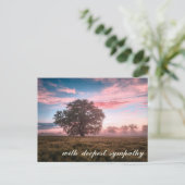 Peaceful Natuur Scene Tree Sunset Sunrise Sympathi Briefkaart (Staand voorkant)