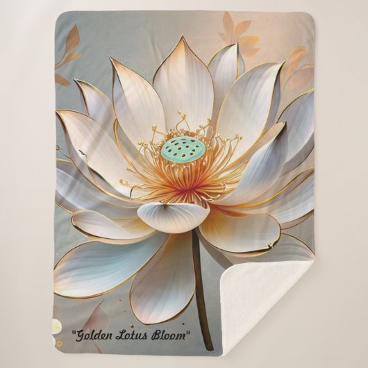 "Peaceful New Beginnings" Sherpa Deken (Voorkant)