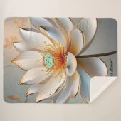 "Peaceful New Beginnings" Sherpa Deken (Voorkant (horizontaal))