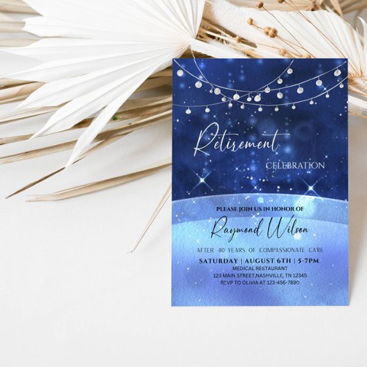 Peaceful Night Doctor's Retirement Party Kaart