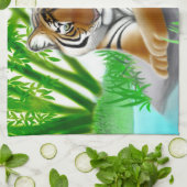 Peaceful Oerwoud Tiger Kitchen Towel Theedoek (Gevouwen)