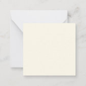 Peaceful Orchid Design Flat Note Kaart Notitiekaartje (Achterkant)