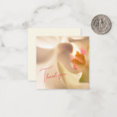 Peaceful Orchid Design Flat Note Kaart Notitiekaartje (Voorkant / Achterkant in situ)