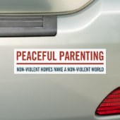 Peaceful Ouderschap Bumpersticker (Op auto)