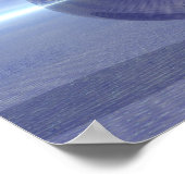 Peaceful Paars Planet Ocean Love Peace Harmony Poster (Hoek)