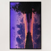 Peaceful Paarse Sunset Legpuzzel (Verticaal)