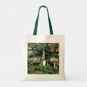 Peaceful Painterly Patio met Bench Tote Bag (Achterkant)