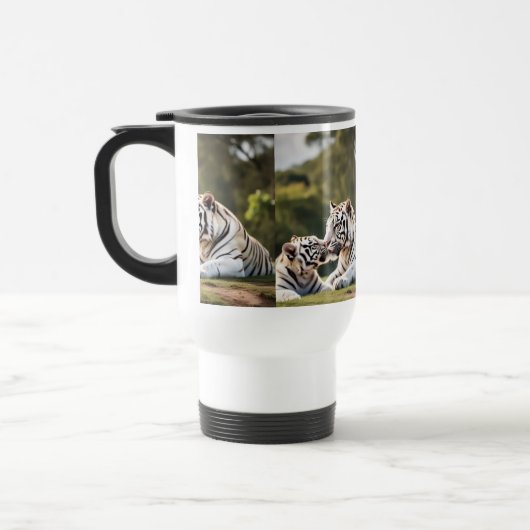 Peaceful Pair – White Tigers Reisbeker (Links)