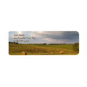Peaceful Pasture Return Address Etiket