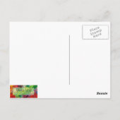 Peaceful Peacock Holiday Greeting Cards Briefkaart (Achterkant)