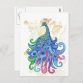 Peaceful Peacoco-producten Briefkaart (Voorkant / Achterkant)