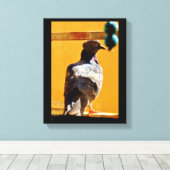 Peaceful Pigeon Canvas Afdruk (Insitu (Houten vloer))