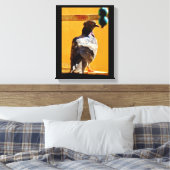 Peaceful Pigeon Canvas Afdruk (Insitu (Slaapkamer))