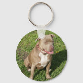 Peaceful Pitbull Sleutelhanger (Voorkant)