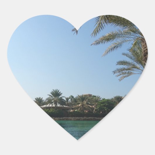 Peaceful Place Heart Sticker (Voorkant)