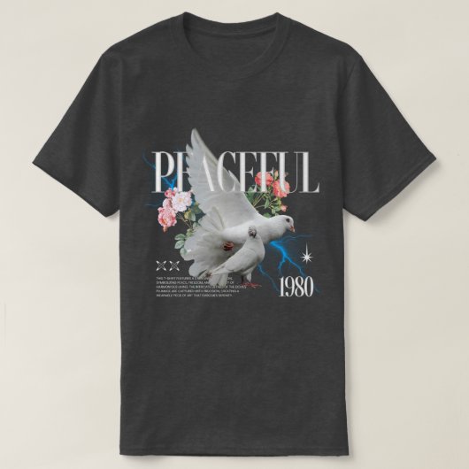Peaceful Print T-shirt (Design voorkant)