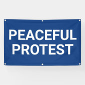Peaceful Protest Banner (Horizontaal)