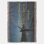 Peaceful Quote Blanket: Finding True Peace Deken (Voorkant Verticaal)