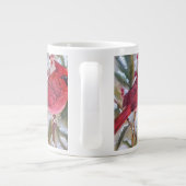 Peaceful Red Kardinaal Grote Koffiekop (Achterkant)