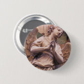 Peaceful Renaissance Angel Ronde Button 5,7 Cm (Voorkant /achterkant)