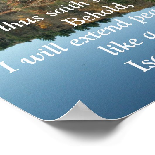 Peaceful River inspirerend poster (Hoek)