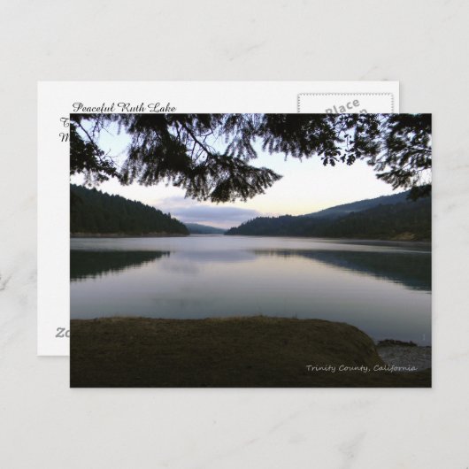 Peaceful Ruth Lake..... Briefkaart (Voorkant / Achterkant)