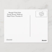 Peaceful Ruth Lake..... Briefkaart (Achterkant)