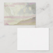 "Peaceful Sand": Original Abstract Note Kaart Notitiekaartje (Voorkant / Achterkant)